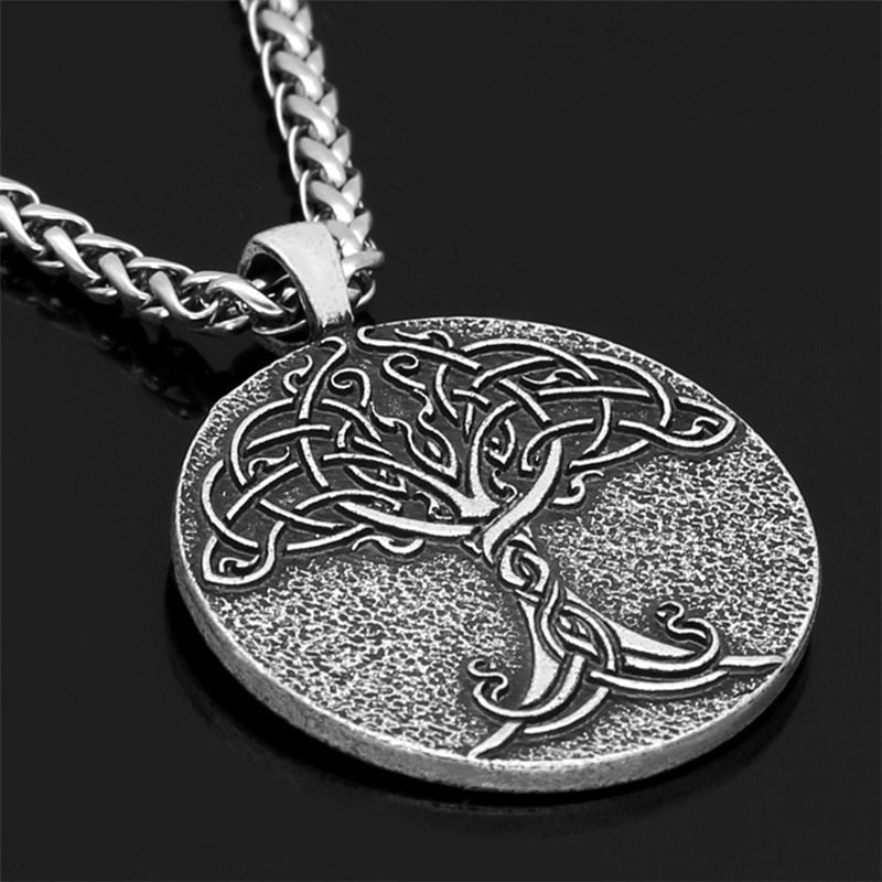 colgante arbol de la vida grande plata