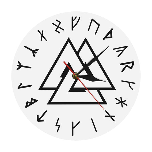 reloj de pared valknut con marco