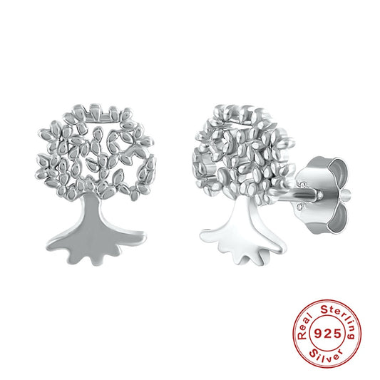 pendientes plata arbol de la vida