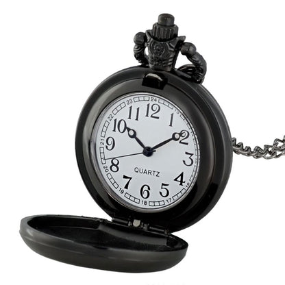 reloj de bolsillo vikingo negro