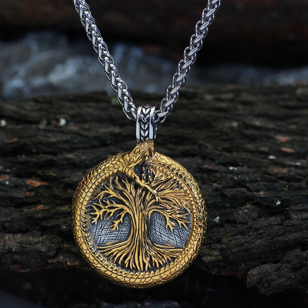 colgante arbol de la vida oro