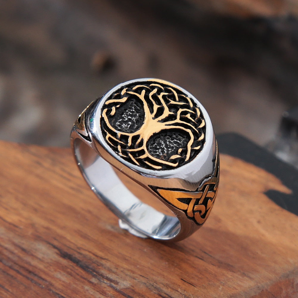 anillo arbol de la vida plata