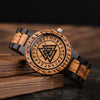 reloj madera vikingo valknut