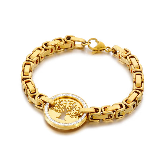 pulsera arbol oro