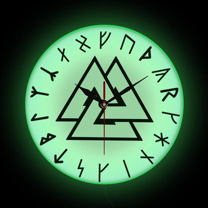 reloj de pared verde