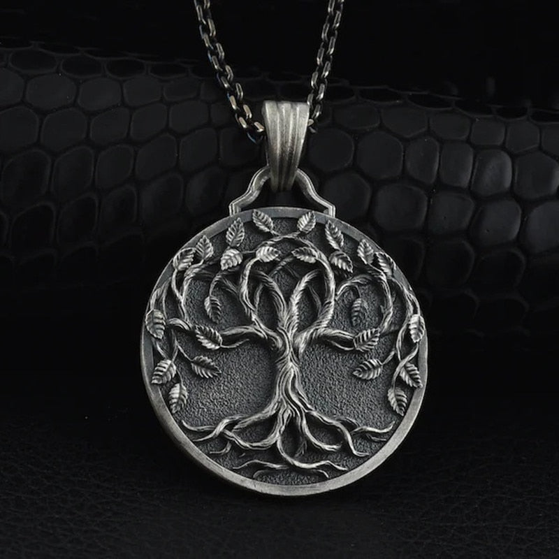 colgante arbol de la vida plata