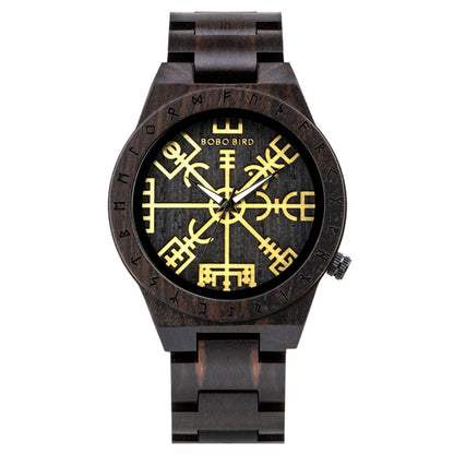 reloj de madera vegvisir