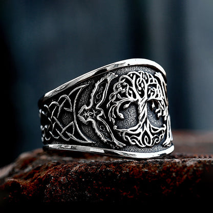 anillo vikingo yggdrasil