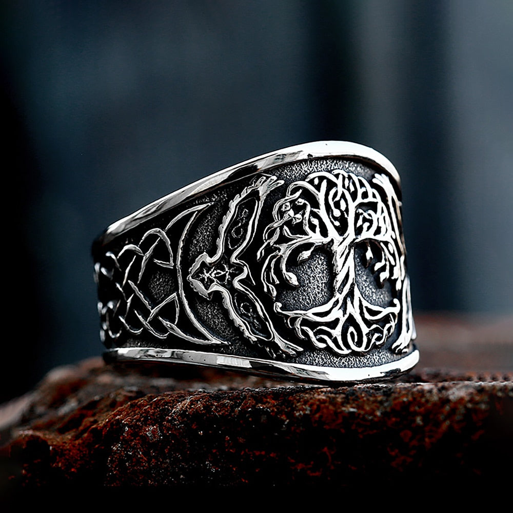 anillo vikingo yggdrasil
