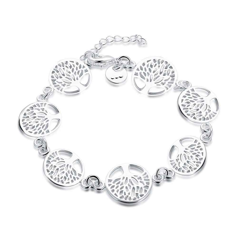 pulsera arbol de la vida plata