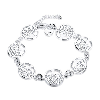 pulsera arbol de la vida plata