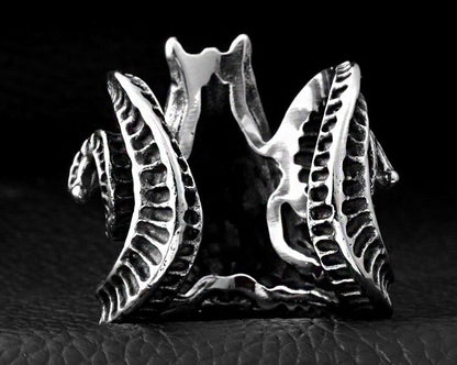 anillo vikingo craneo de cabra 