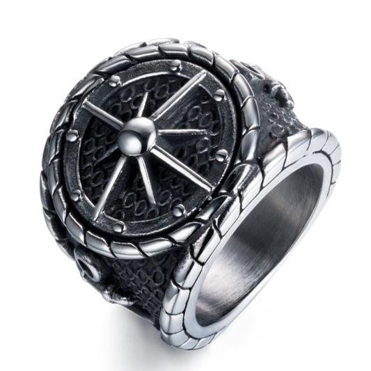 anillo vikingo brujula