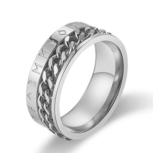 anillo de vikingo hombre plata