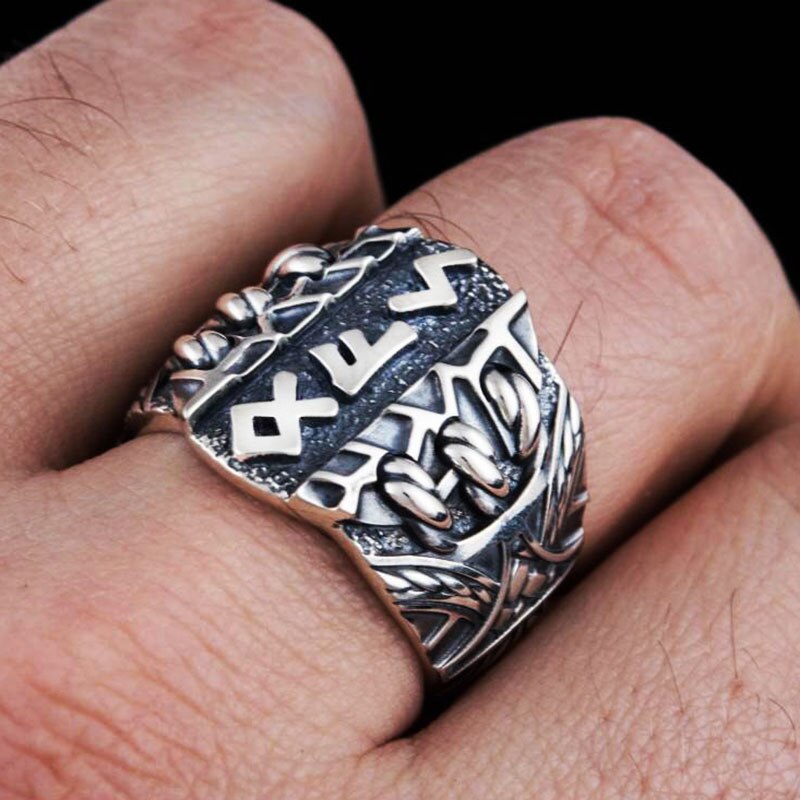 Anillo vikingo runas