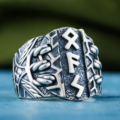 anillo runas nordicas