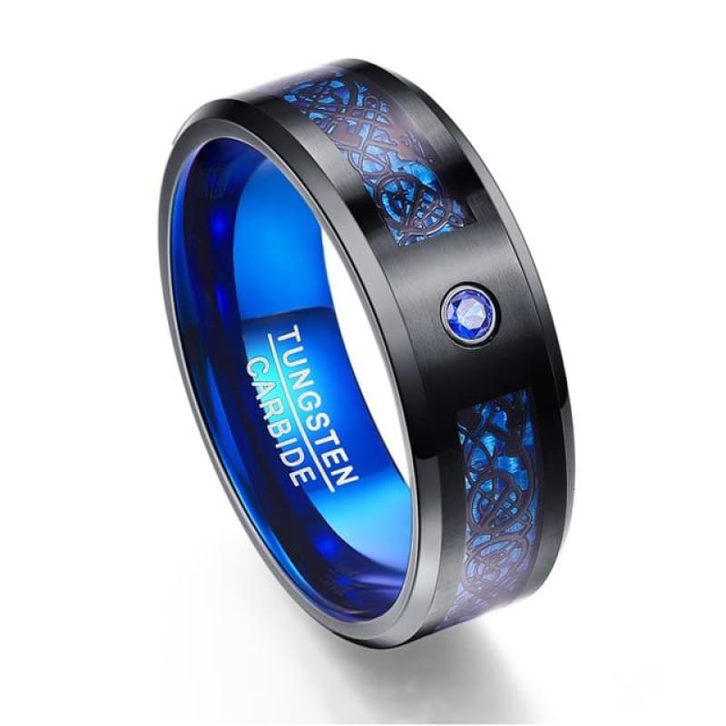 anillo vikingo azul