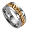 anillo vikingo cadena oro