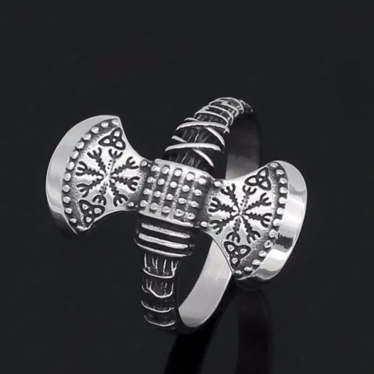 Anillo Hacha Vegvisir