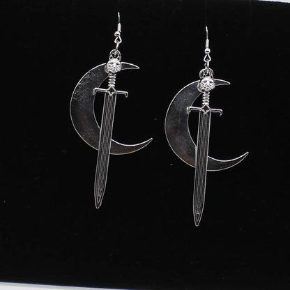 Pendiente Espada y Luna