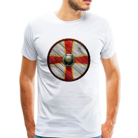 camiseta escudo vikingo