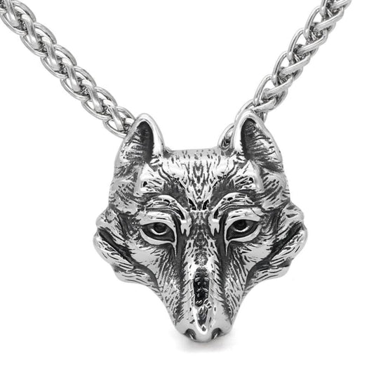 colgante cabeza de lobo