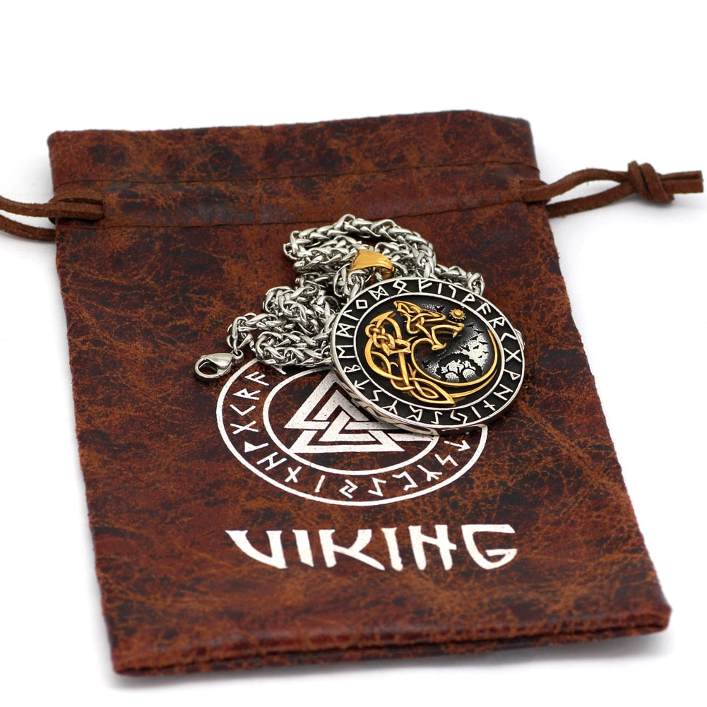 colgante vikingo lobo