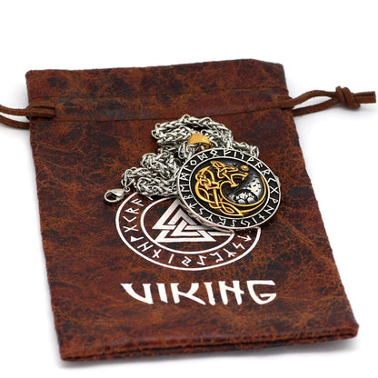 colgante vikingo lobo