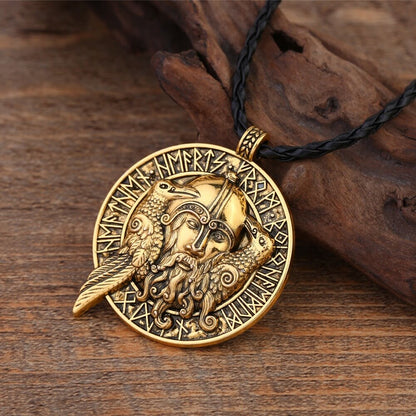 colgante odin oro