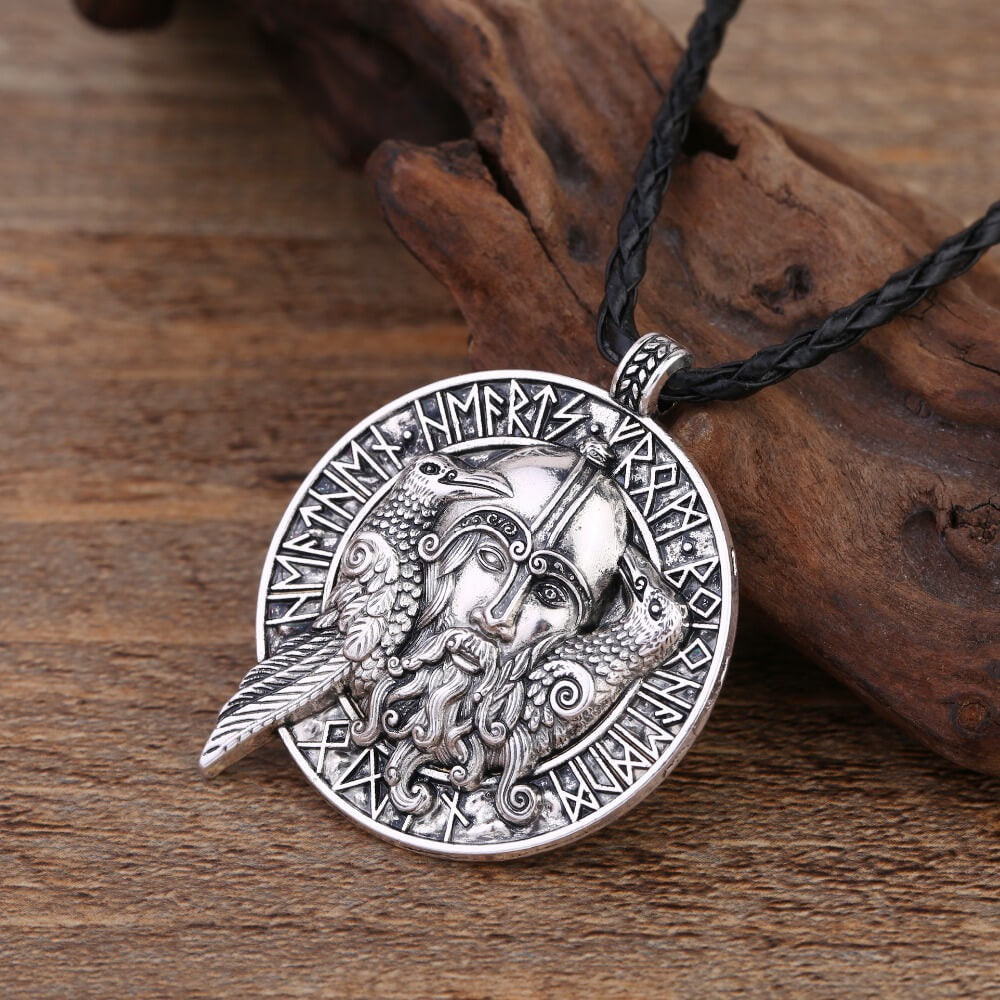 colgante de odin plata
