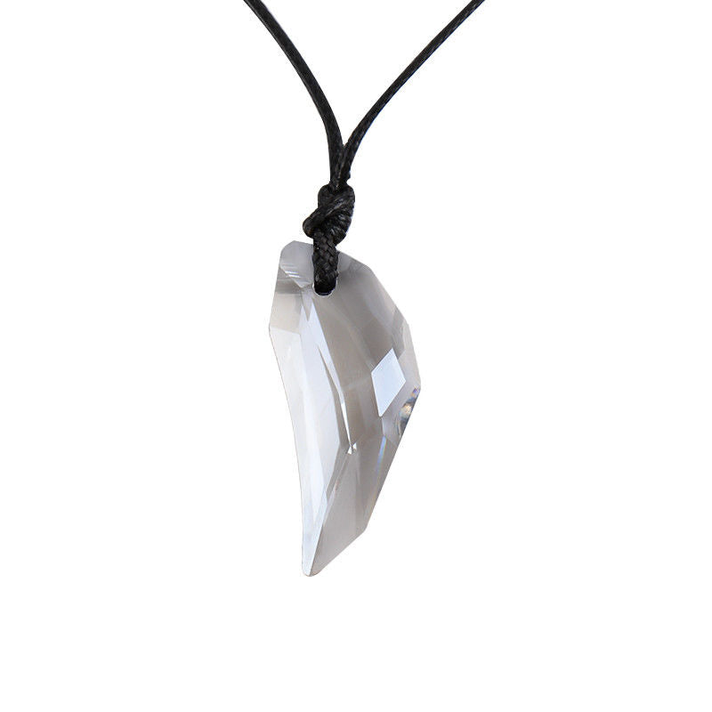 collar piedra gris