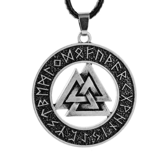 Collar Valknut runas