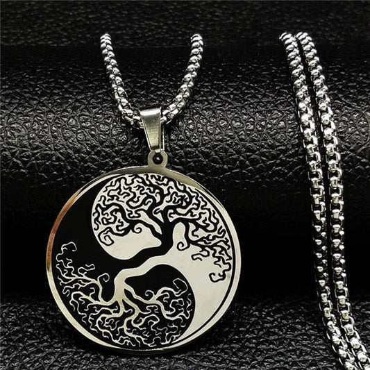 Collar Árbol de la Vida Yin y Yang