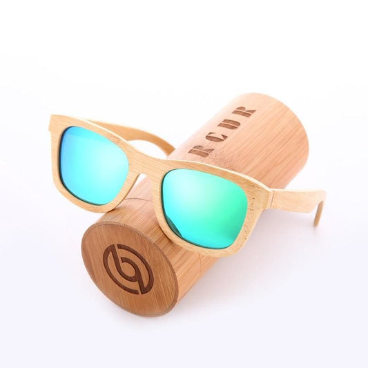 Gafas sol Madera - Bois Clair - Vert - gafas de madera