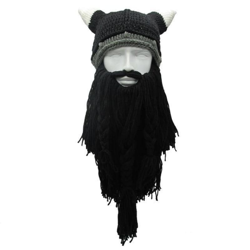 gorro vikingo barba negro