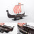 maqueta de barco vikingo
