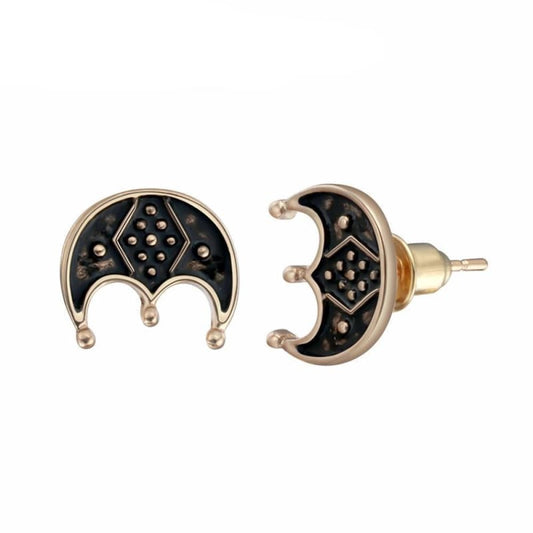 pendientes vikingos luna