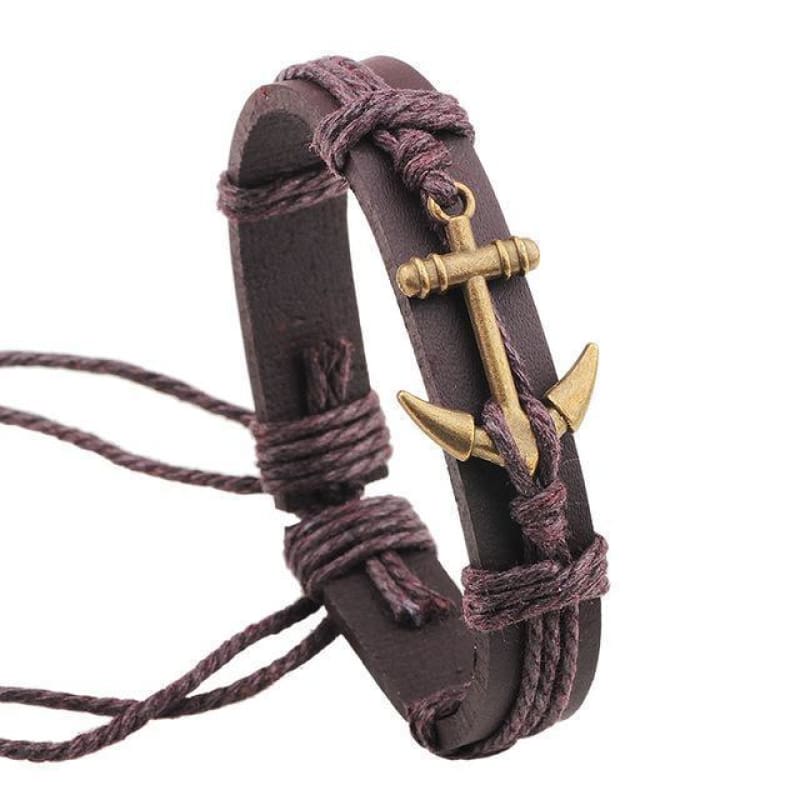 Brazalete Ancla Cuero