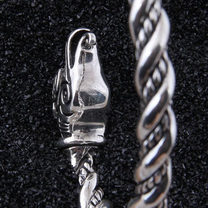 brazalete dragon plata