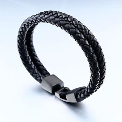 Pulsera Trenzada Cuero