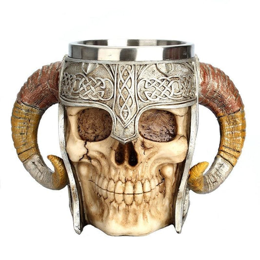 vaso con calavera