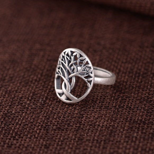 anillo de plata arbol de la vida