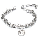 pulsera plata arbol de la vida