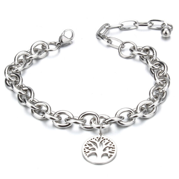 pulsera plata arbol de la vida