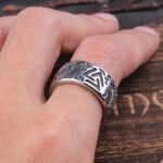 anillo valknut de lobo