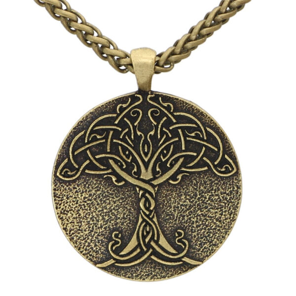 colgante arbol de la vida grande oro