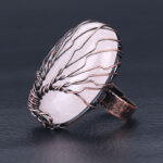 anillo arbol de la vida mujer cuarzo rosa