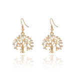pendientes oro arbol de la vida