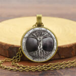 collar del arbol de la vida dorado