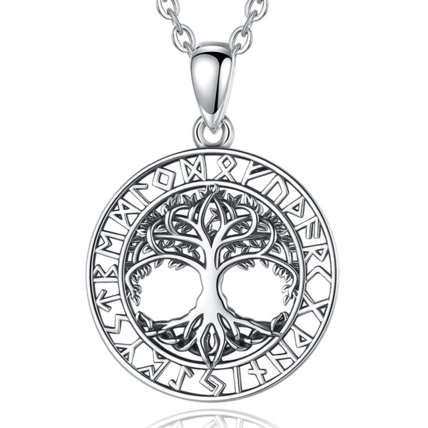 colgante arbol plata runas